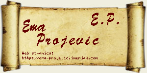 Ema Projević vizit kartica